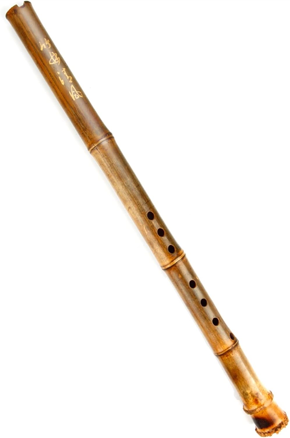 TSTS Chinese Bamboo Flute Left Handed Vertical Bamboo Flute Key G Brown Musical Instruments Chinese Handmade Woodwind