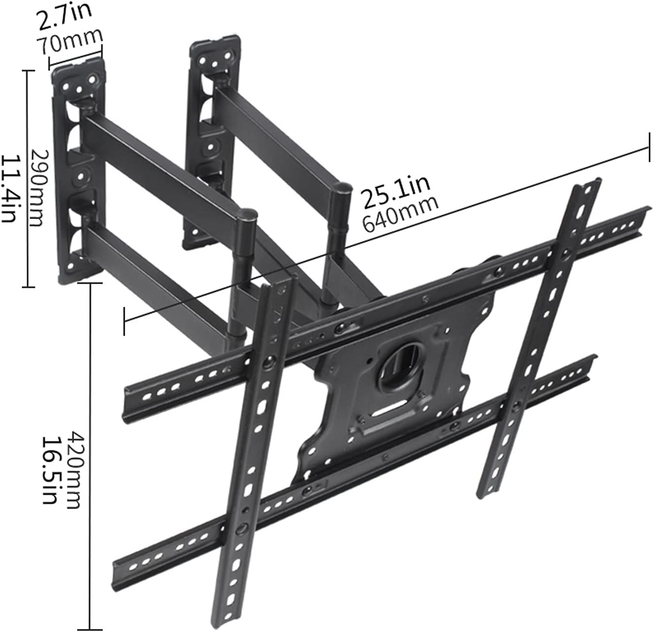 TV Mounts Universal TV Stand Corner Wall-Mounted TV Bracket Six-arm Rotating Extension Tilting Double Base Bracket for Most 37