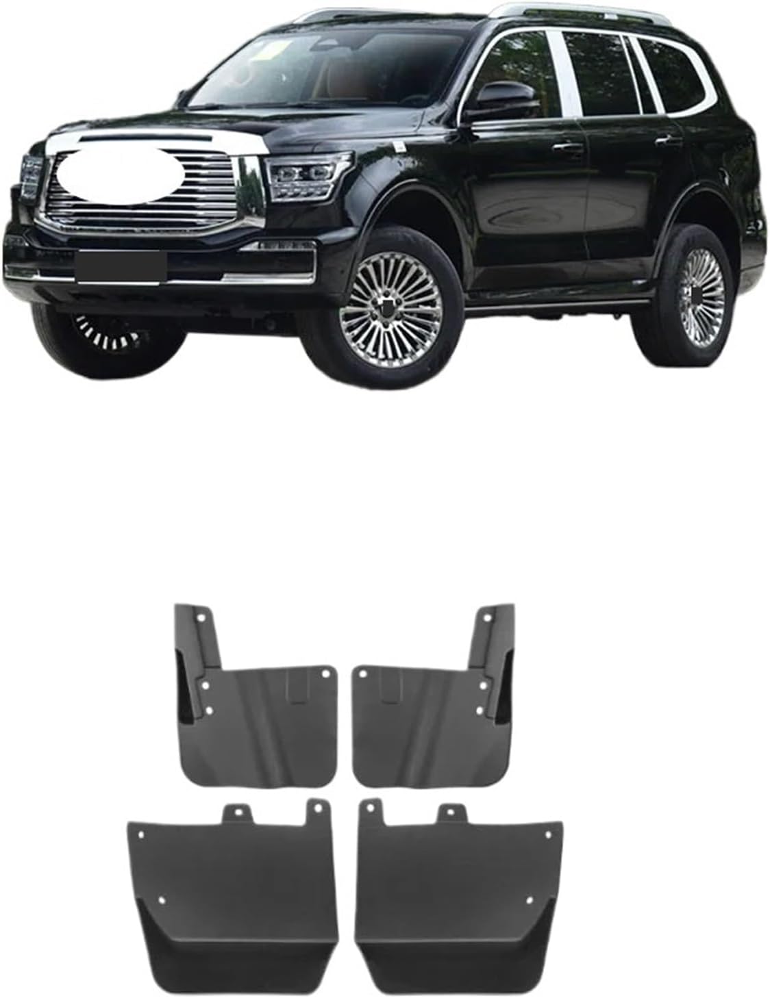 Compatible for GWM Tank 500 P03 2022 2023 2024 4Pcs Car Mudflap Splash Guards Mud Flap Front Rear Wheel Fender Flares Mudguards Accessories