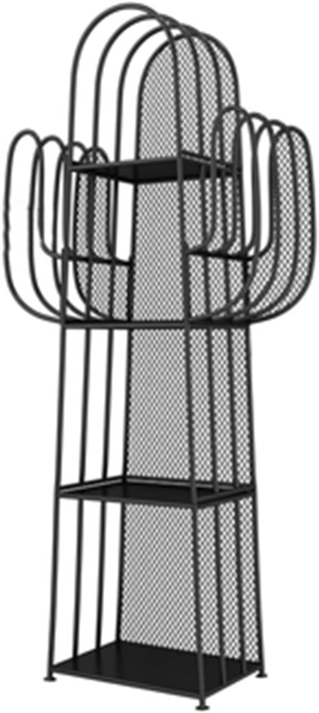 Industrial Bookshelf,Floor-Standing Corner Bookcase,Cactus Shaped Corner Bookcase,Save Space Suitable for Office Library(Color 5) (Color 2 42 X 30 X 150cm)