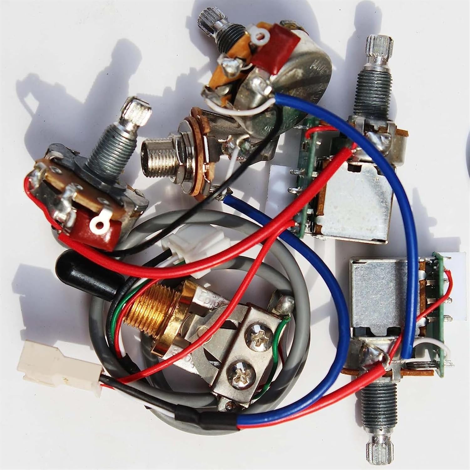 Guitar Pickups Neck and Bridge Pickups with Wiring Harness Pots 3way Converter for Electric Guitar Parts