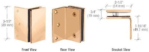 CRL Gold Plated Geneva Series Wall Mount Bracket