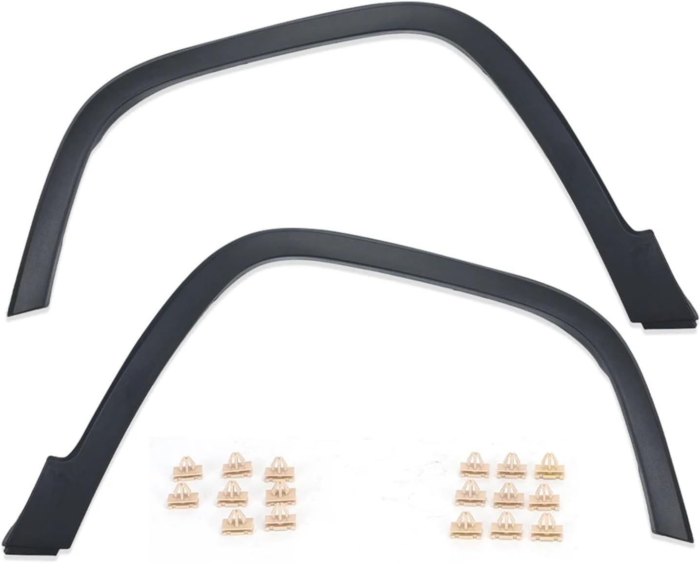 Front Wheel Eyebrow Arch Molding Fender Compatible for Jeep Cherokee KL 2013-2018 Black ABS Wheel Mudguard 68210315AE Cars Accessories(1Pair)