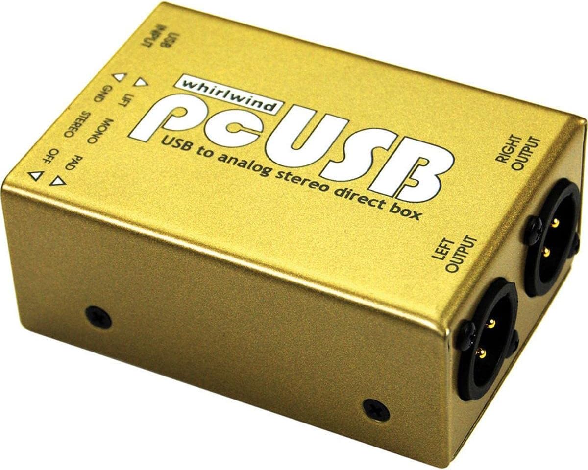Whirlwind PcUSB 2-Channel Active USB Pieces Direct Box
