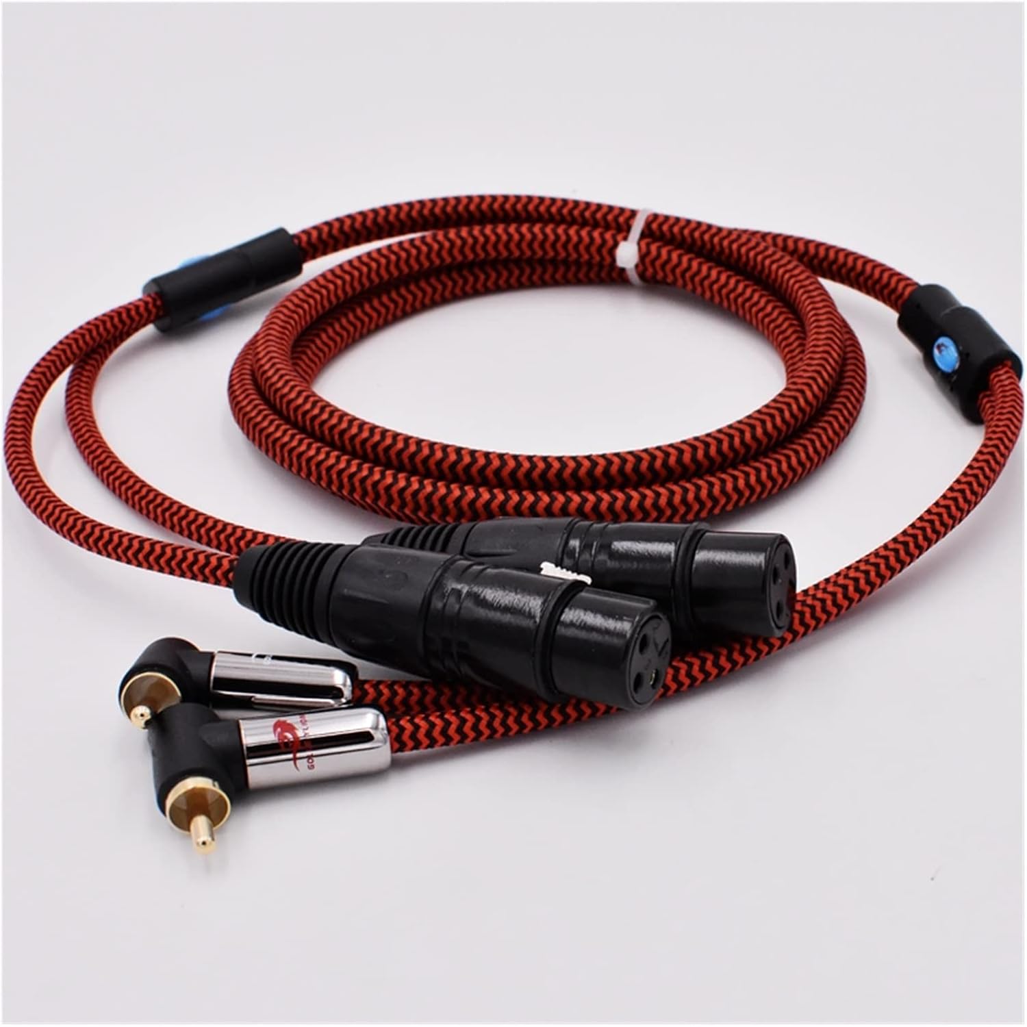 Qingqing Store Cable Dual XLR Female to Dual RCA Male Fit for Sound Mixer AMP 2 RCA to 2 XLR 3 Pin Shielded Cable 1M 2M 3M 5M 8M 10M 15M (Color : 5meter)