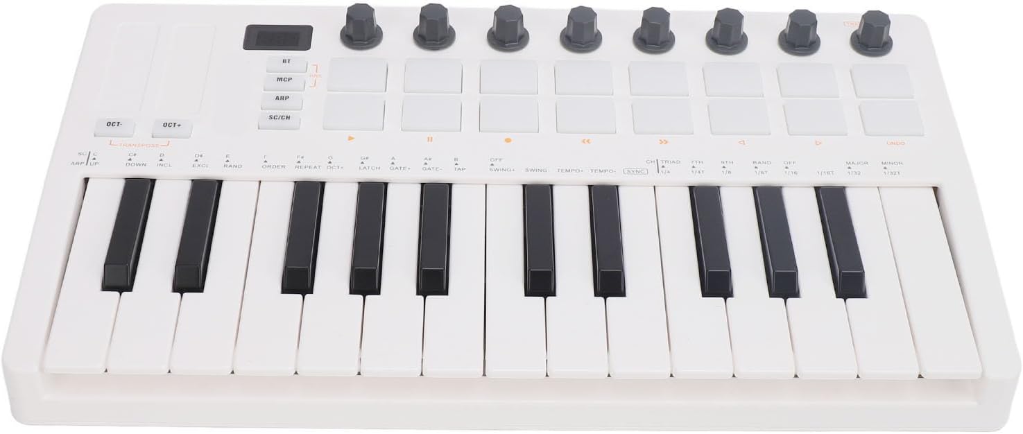 25 Key MIDI Keyboard Controller, Connection 25 Key Keyboard Controller for Music Production