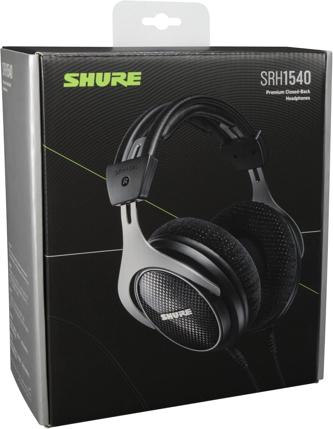 Shure SRH1540 Premium Closed-Back Headphones with 40mm Neodymium Drivers for Clear Highs and Extended Bass, Built for Professional Audio/Sound Engineers, Musicians and Audiophiles (SRH1540-BK)