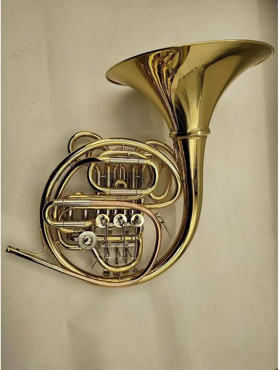Brass French Horn 4 Keys Bb/F Double French Horn Brass Gold Colour Professional Musical Instrument With Case Well-designed
