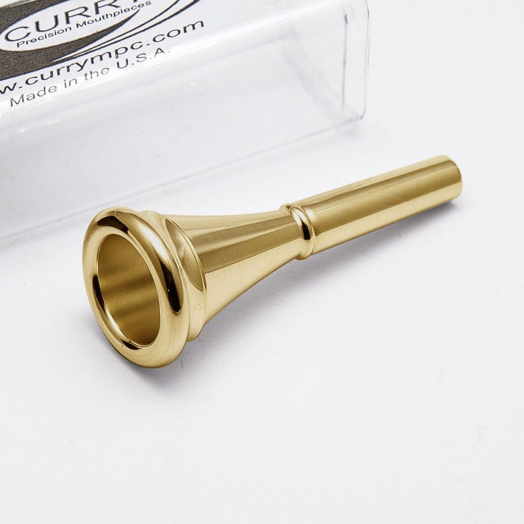 Curry 24K Gold French Horn Mouthpiece, 9F