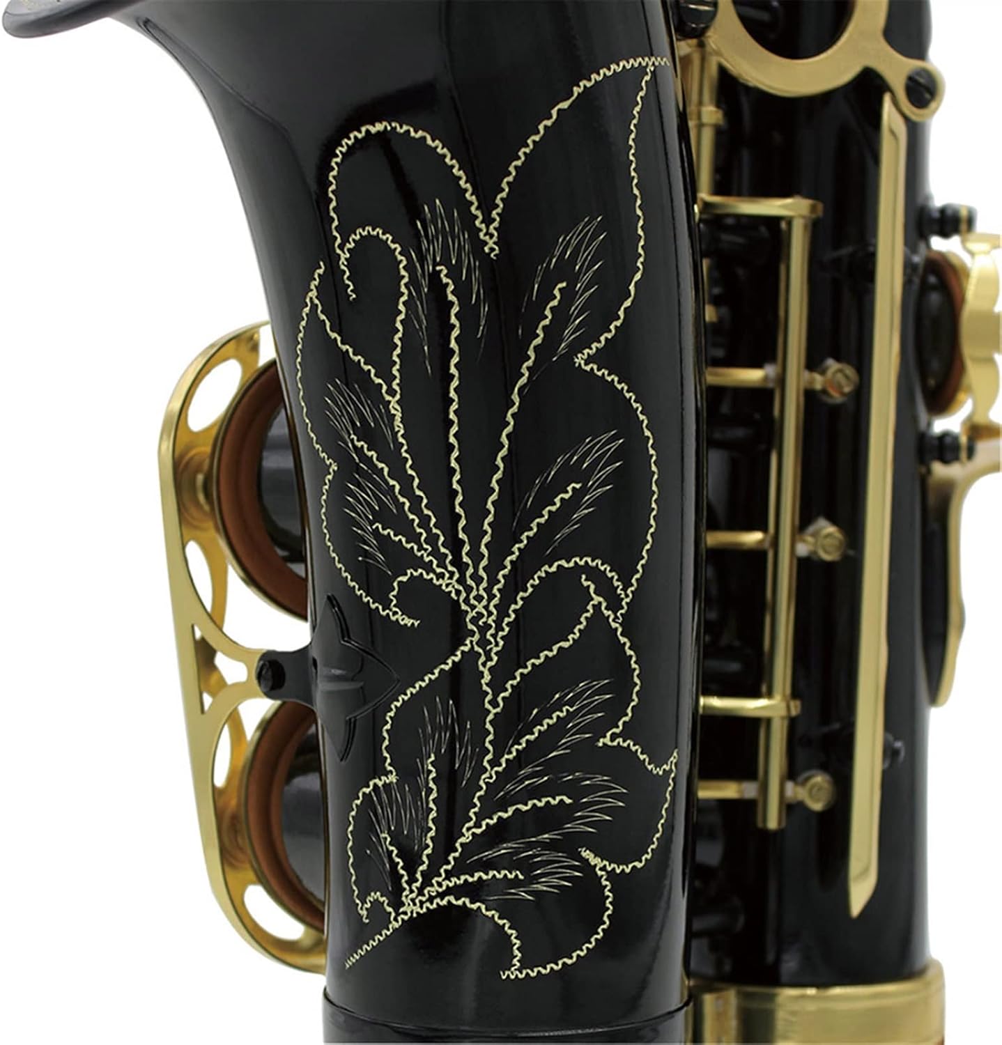 Alto Saxophone EB E Flat Brass Sax with Case Gloves Cleaning Cloth Woodwind Instrument