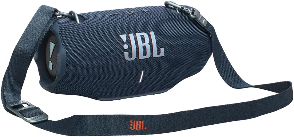 JBL Xtreme 4 Bluetooth Speaker Bundle with Shoulder Strap and gSport Case (Blue)