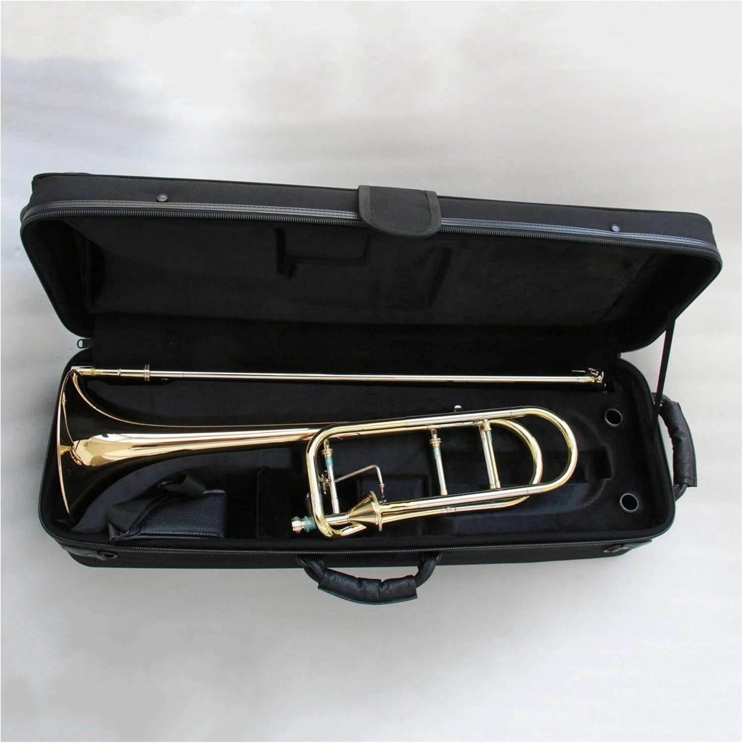 Professionals euphonium Gold Lacquered Valve Trombone Instrument Bb/F Trombone