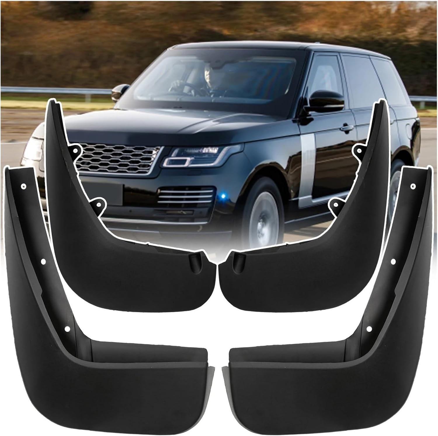 Mudflaps Mud Flap Front&Rear Mudguard Splash Fender Protector Compatible for Land Rover Range Rover L405 Vogue 2012-2021 Car Accessories