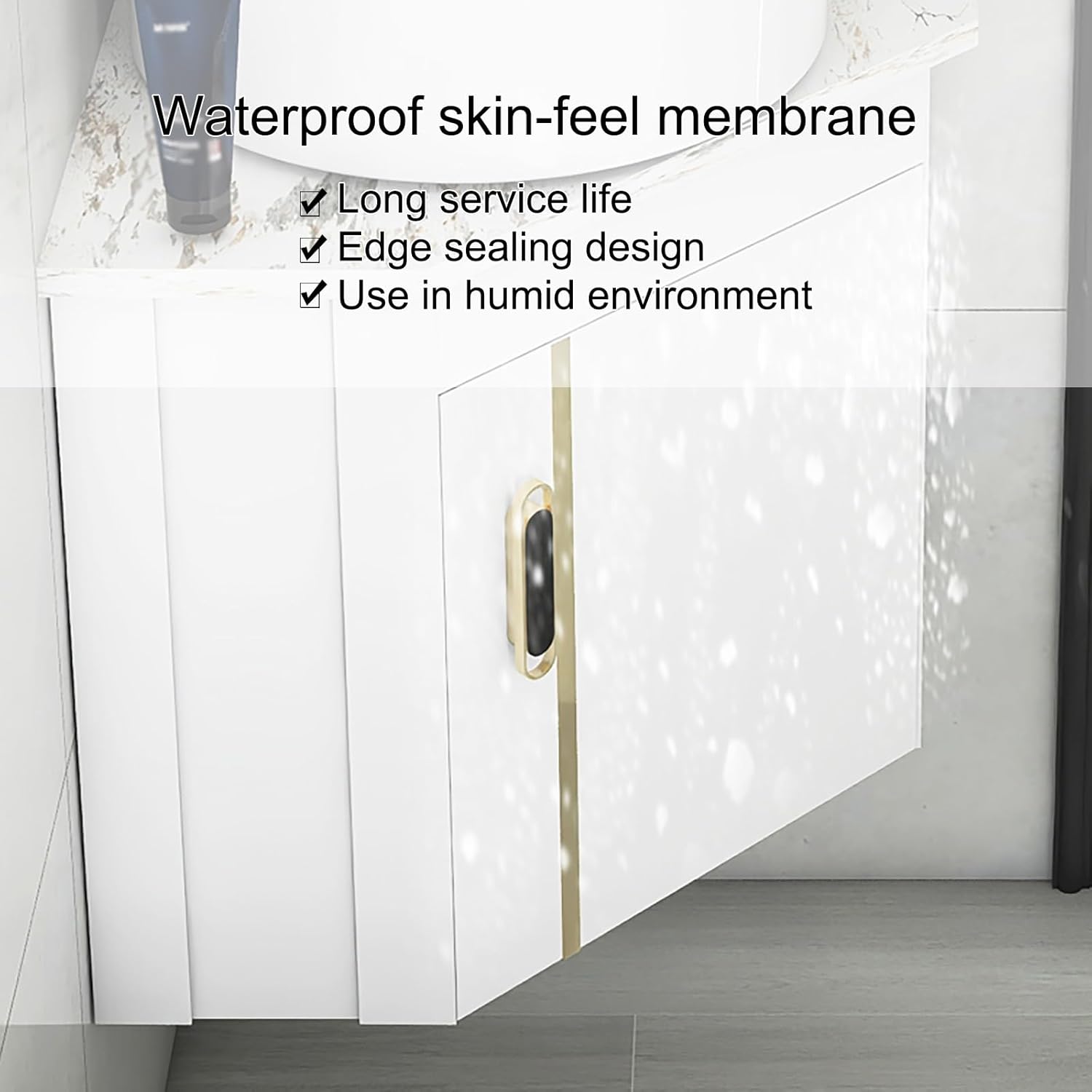 Corner Sink, Heavy-Duty Bathroom Vanity Sink, Corner Wall Mount Bathroom Sink, Pedestal Sink Set with Faucet and Drain, Bathroom Vanity Sink Combo for Small Space(56cm)