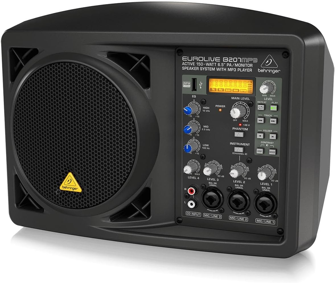 Eurolive B207MP3 Active 150-Watt 6.5