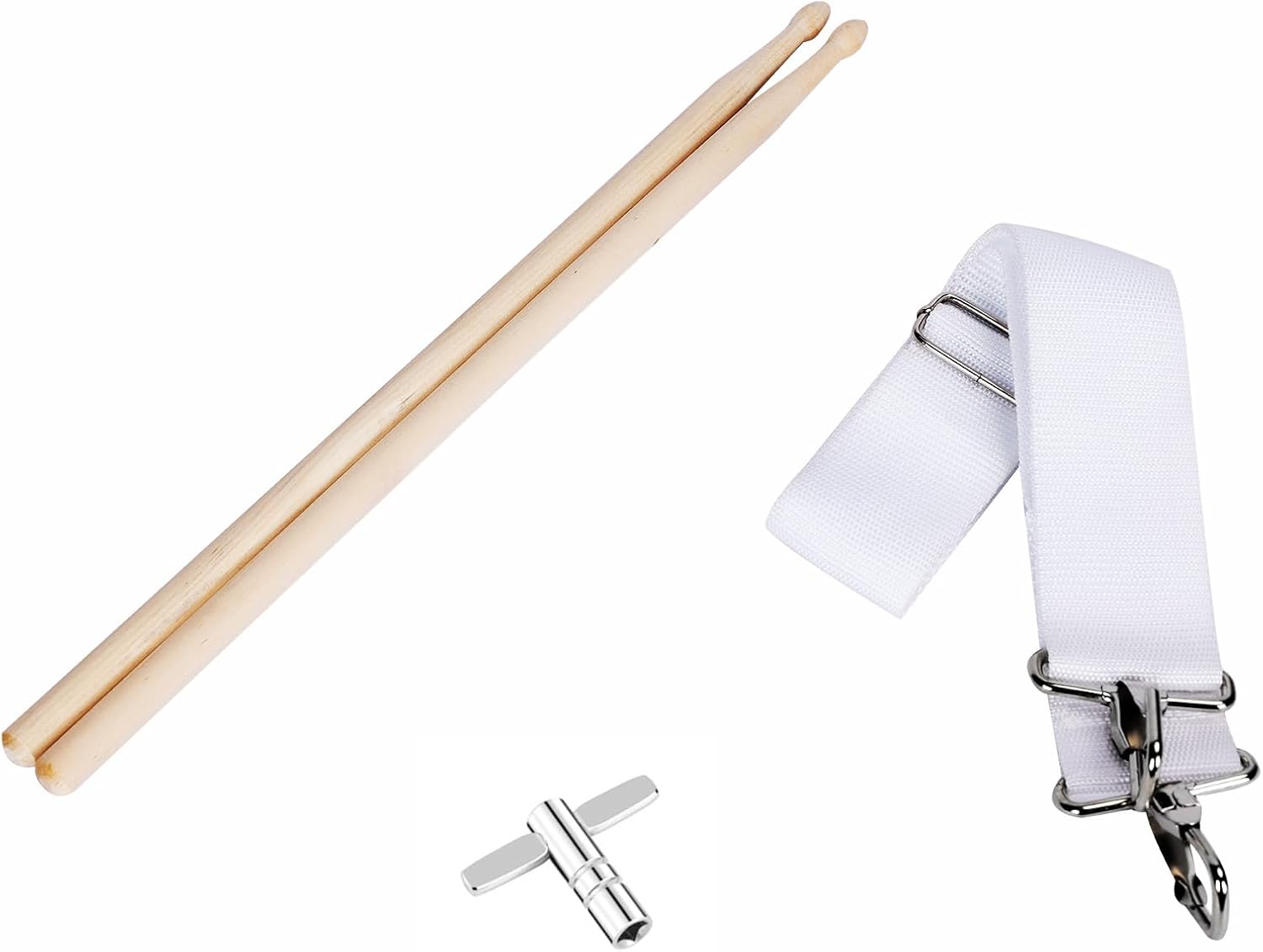 Lexington SD300M-WR Snare Drum Set Student Wood Shell 14 X 5.5 Inches with 10 Lugs, Includes Drum Key, Drumsticks and Strap, Irregular Graphs