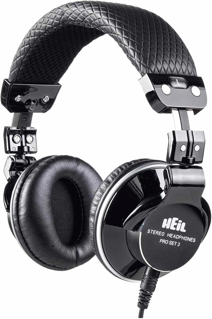 Heil Sound Pro Set 3 Studio Headphones with Closed Back. High Impedance and Deep Bass Headphones Perfect for Studio Audio, Podcast Audio, Live Sound Audio, and Broadcast