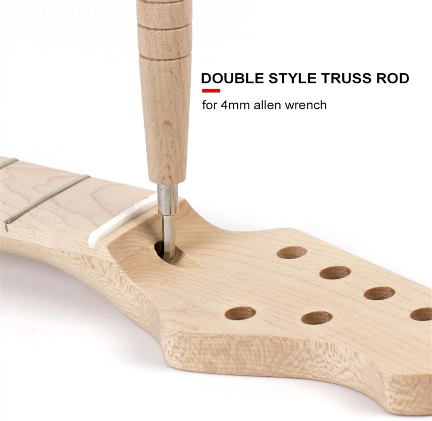 Electric Guitar Neck Maple 22 Frets Bolt On C Shape Clear Satin for DIY Guitar Projects Electric Guitar Neck