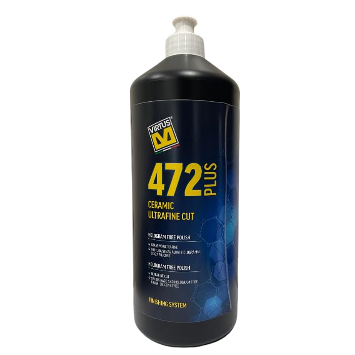 Allchem: Virtus Cut and Polish Compounds - Virtus: 472 “Plus” – Ceramic Ultrafine Extra Fast Cut Compound/Polish – Hologram Free (1 Liter)