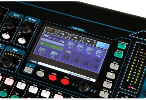 Allen & Heath QU-16C Rack Mountable Compact Digital Mixer, Chrome Edition + Headphones + Stereo Interconnect Cable + Label Kit + 10 ft Cable + Mic Cable - Top Value Mixer Accessory Kit!