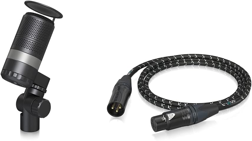 TC-Helicon GoXLR MIC Dynamic Broadcast Microphone Bundle with Cable and Pop Filter