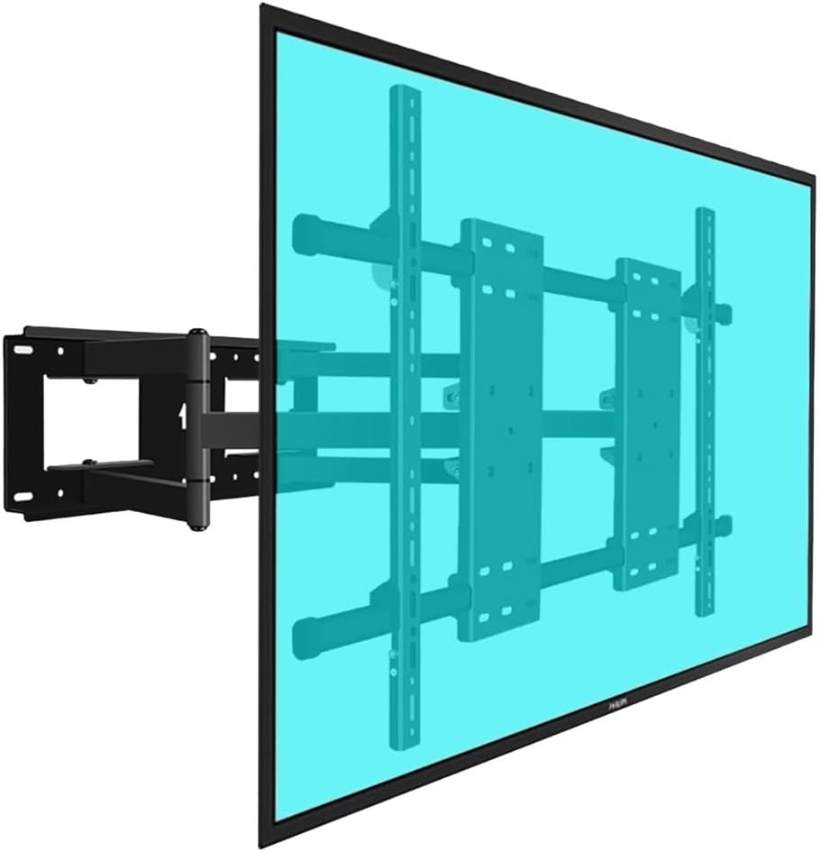 Full Motion TV Wall Mount for 70-120 Inch, TV Wall Mount LED Flat Panel Screens Bracket, Bedroom Living Room Office Adjustable Bracket, Extension Range 6.5-66cm