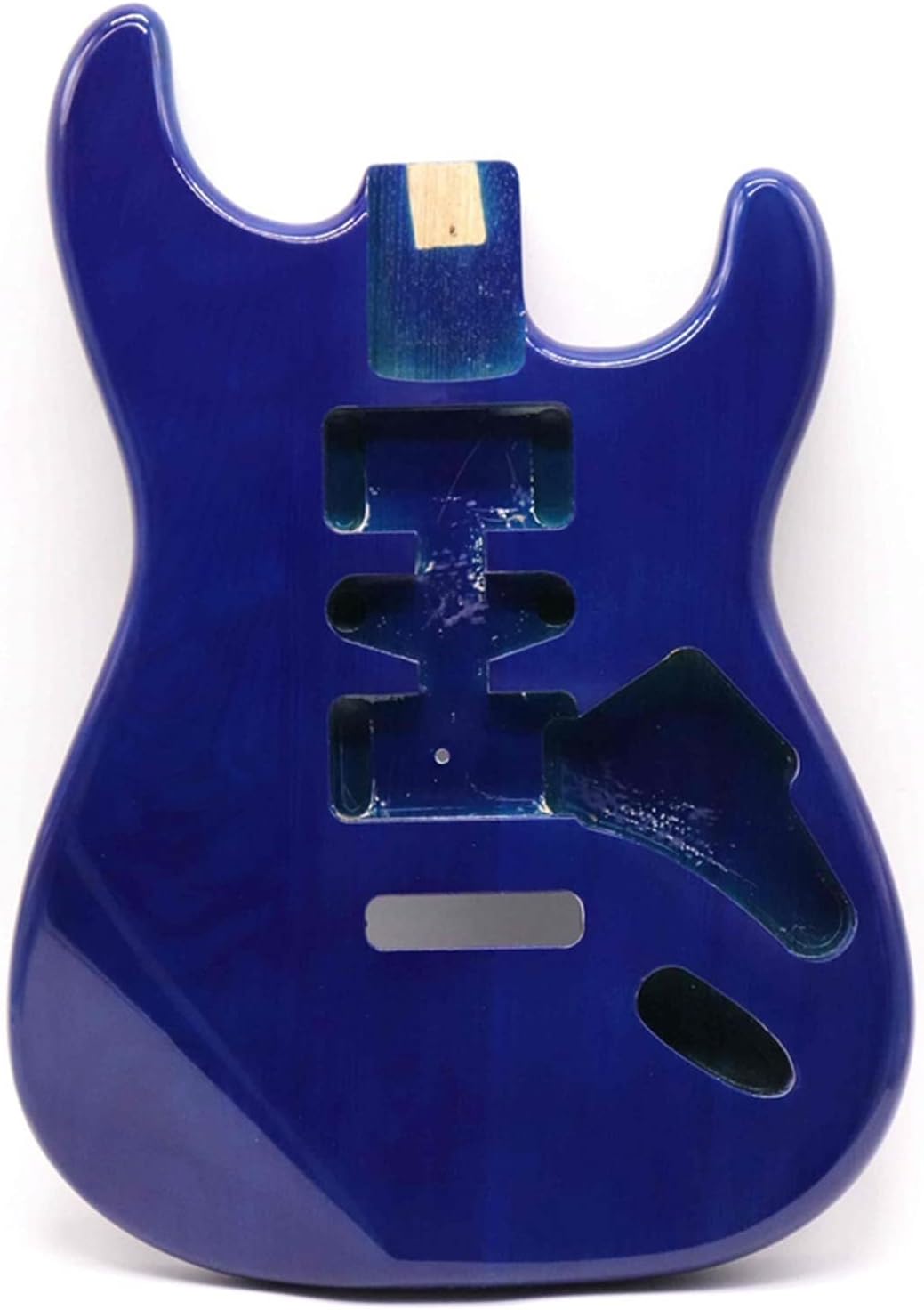 Unfinished Guitar Body Dark Blue Electric Guitar Body Ashwood Guitar Body Accessories Guitar Barrel Body 5.7 Cm Pocket Width Guitar DIY Accessory