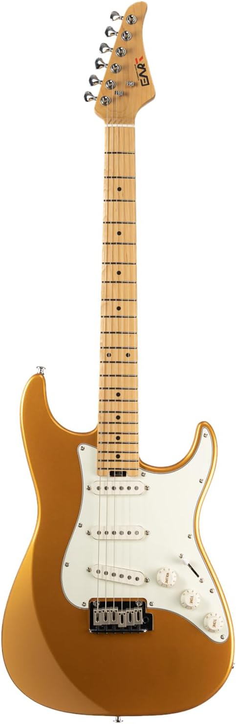 EART NK-VS60 6 String Solid Body Electric Guitar,Roasted Mahogany Body, Full-Size Electric Guitar Alnico-V Pickups, Tremolo System Electric Guitars