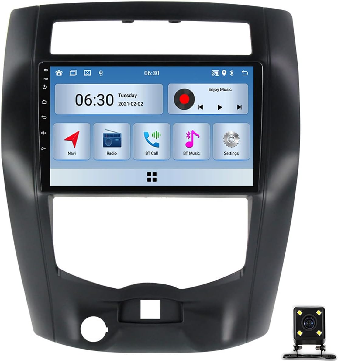 Double Din Car Navigation Stereo 9 Inch Car Radio Touchscreen MP5 Player for Nissan Livina 2007~2016 with Backup Camera/GPS/Bluetooth/WiFi/USB/FM Radio/SWC/Mirror Link/Carplay/Auto