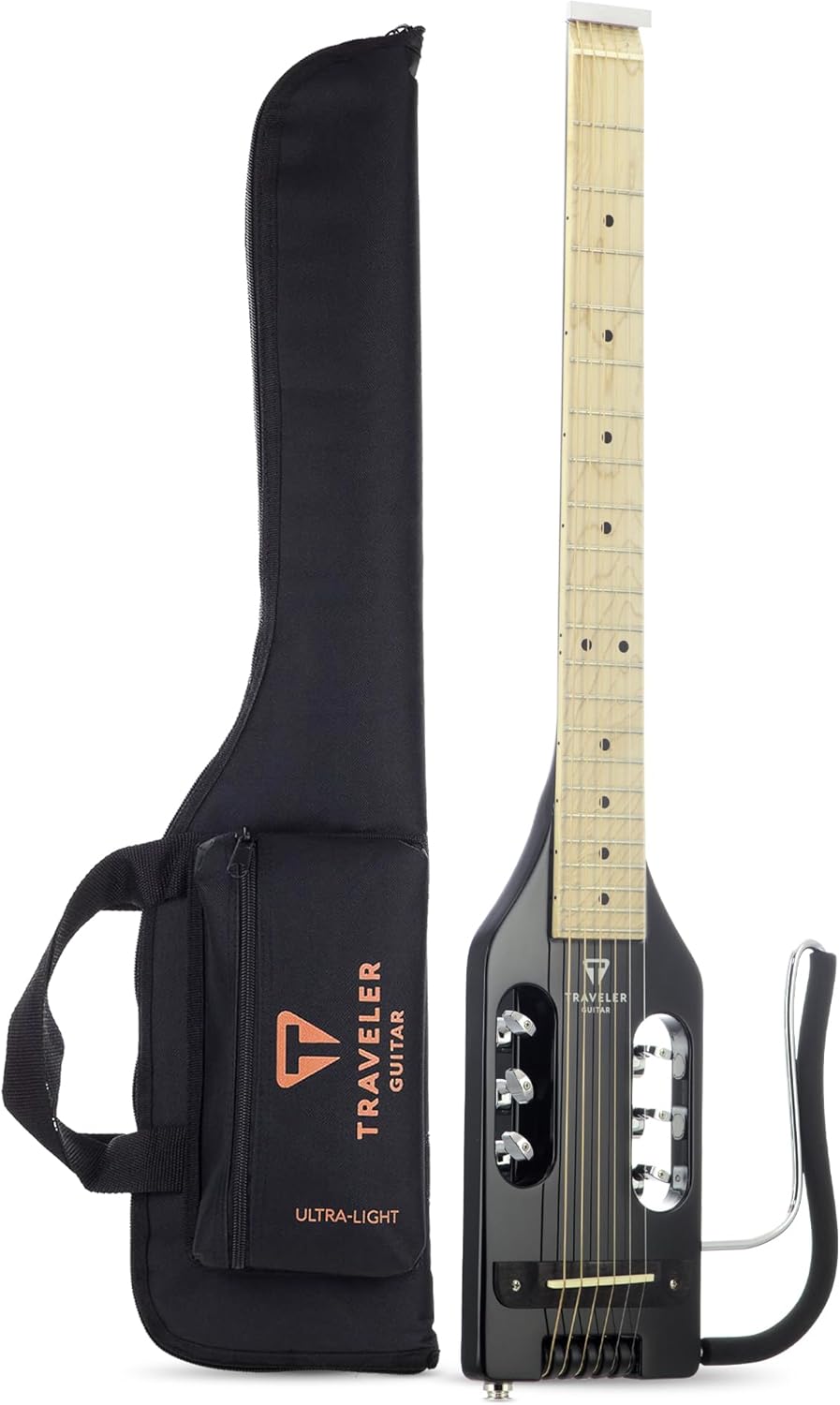 Traveler Guitar Ultra-Light Acoustic Acoustic-Electric Guitar, Black Gloss