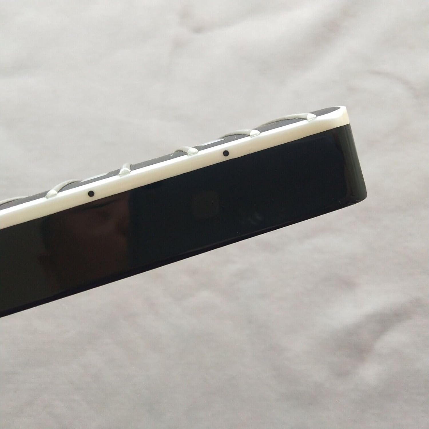 Black Bass Guitar Neck Piece 20th Fret Maple Rosewood Fingerboard Inlay Replacement Parts