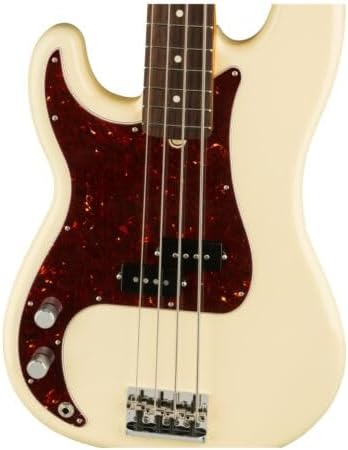 Fender American Professional II Precision Bass, Olympic White, Left-Handed, Rosewood Fingerboard