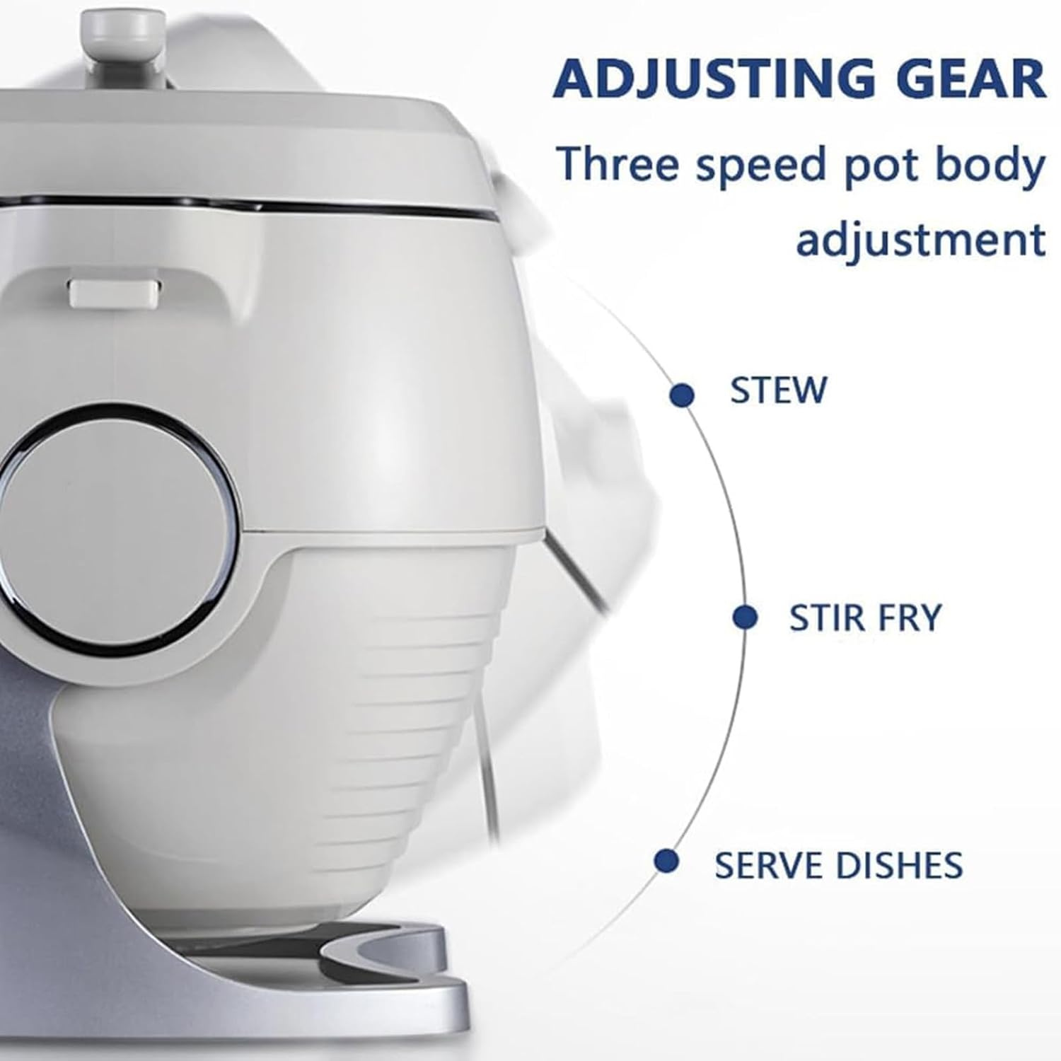 Automatic Cooking Machine, Stir Fry Robot with 6L Capacity, Automatic Cooker Fried Rice Machine, 3 Gears Firepower and Pot Body, Drum Type Food Processor with Touch Screen,