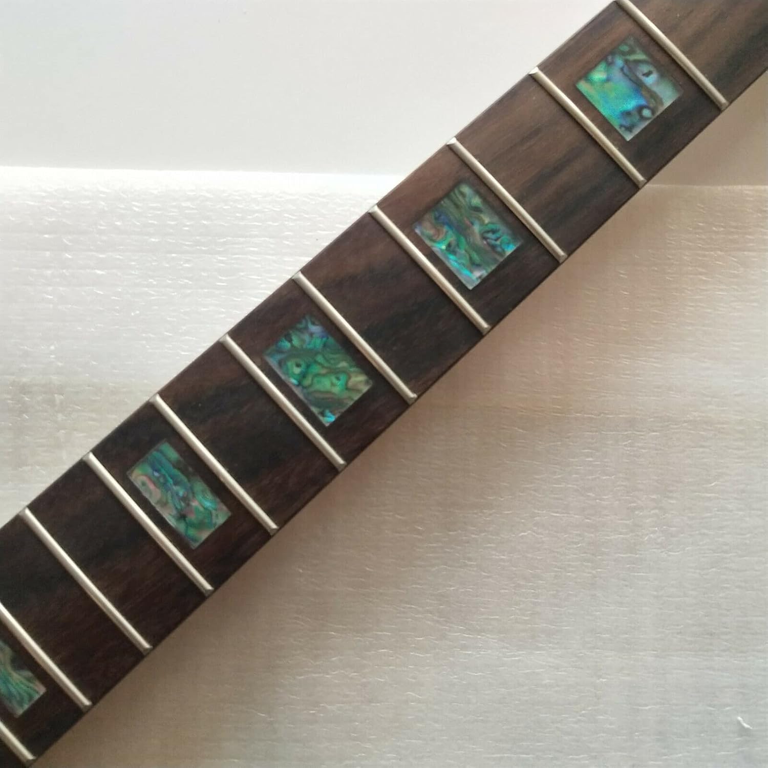 22 Fret 25.5inch Maple Electric Guitar Neck Rosewood Fingerboard Real Inlay Parts Unfinished Guitar Neck