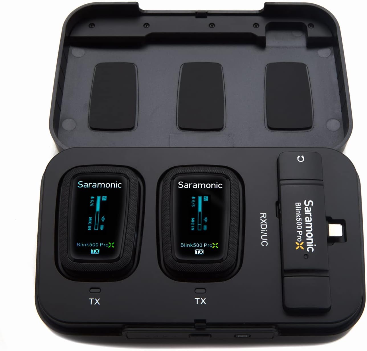 Saramonic Blink 500 Pro X B4 2-Person Wireless Mic System with Lavaliers & Lightning Receiver for iPhone & iPad with Lighting