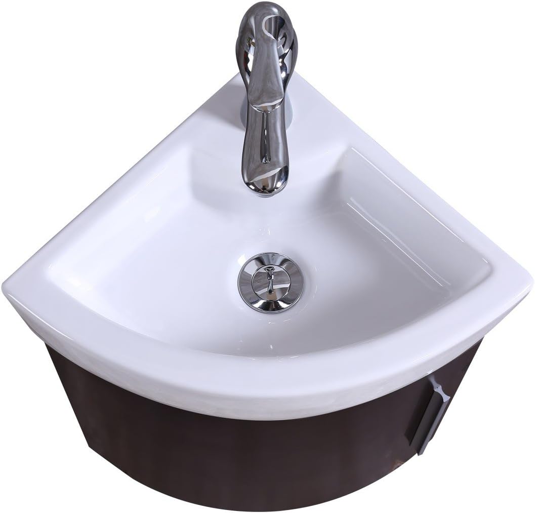 Myrtle Corner Wall Mount Vanity Sink 16.5