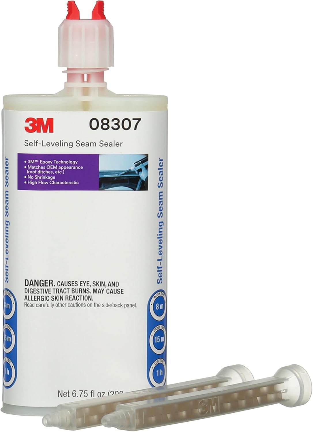 3M 08307 Self-Leveling Seam Sealer Cartridge - 200 ml - Case of 6
