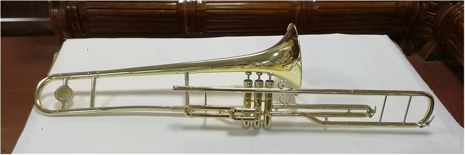 Student Trombone Gold Lacquer C Key Piston Valves Trombone Trombone Kit