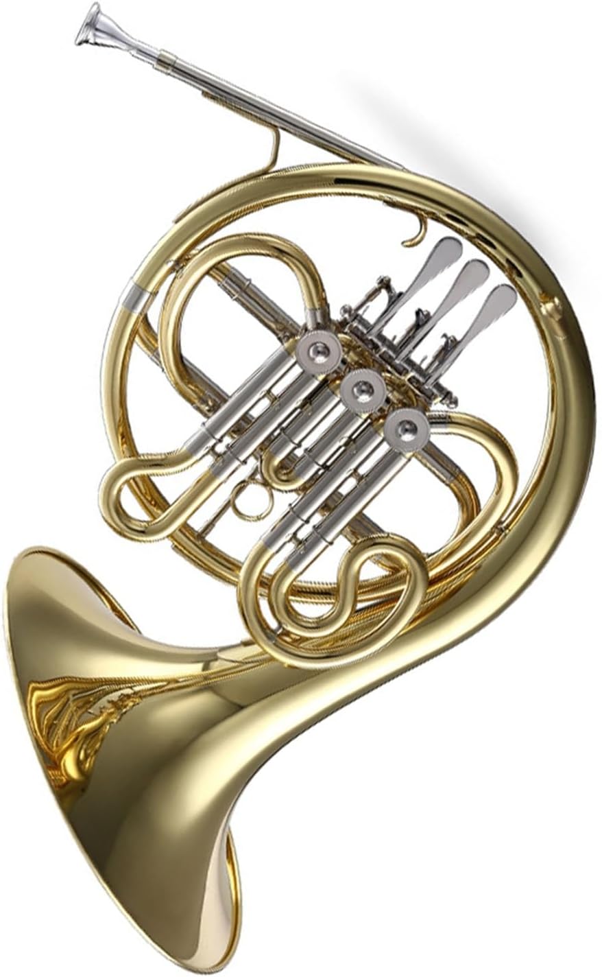 Single row French horn suitable for professional performance instruments