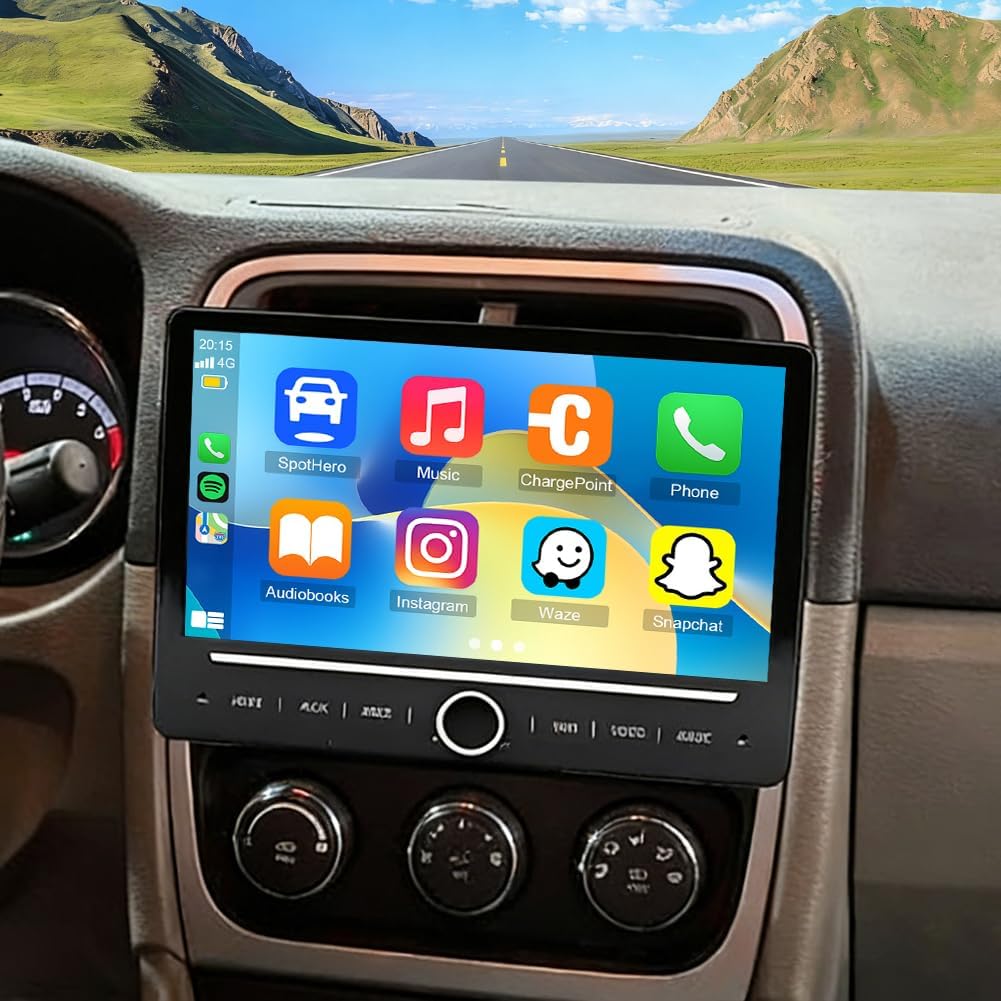 Android 14 Car Stereo for Dodge Caliber 2009-2012,10 Inch Double Din Car Radio with Carplay & Android Auto, in-Dash Navigation Radio with BT Mirror Link WiFi FM Radio & Backup Camera-4+64G