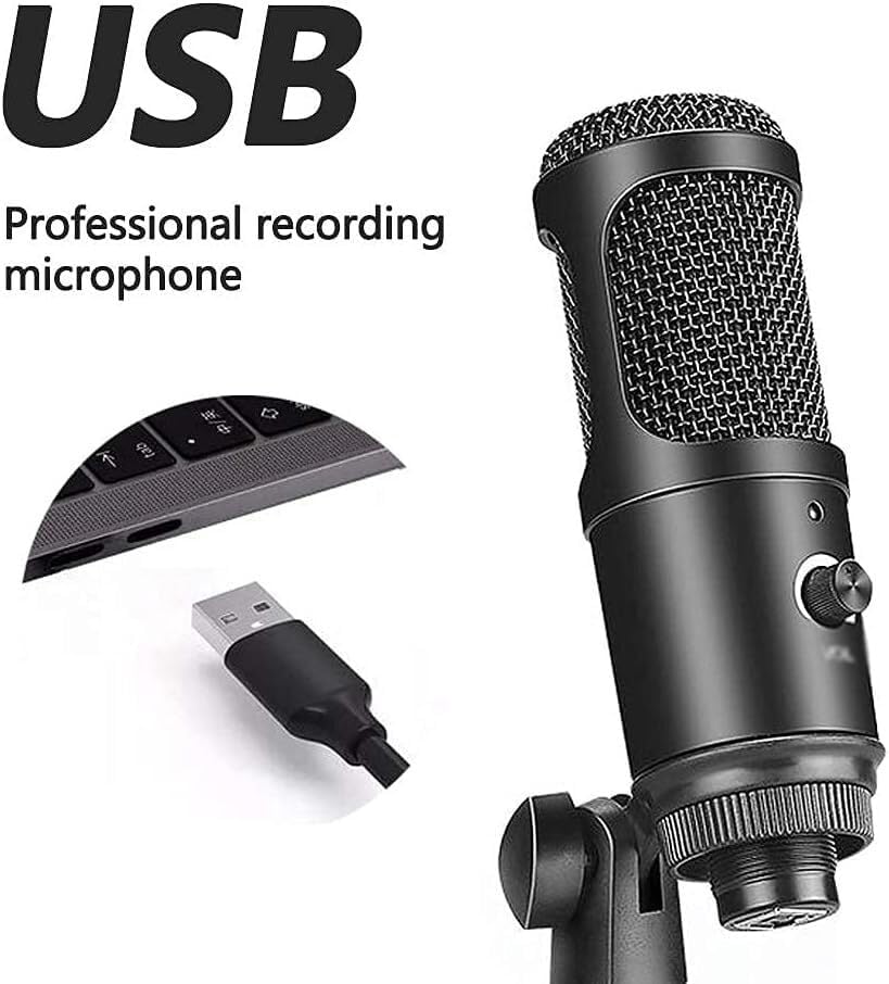 Microphone Computer Studio Microphone Live Recording Vocal Microphone for PC Soundcard