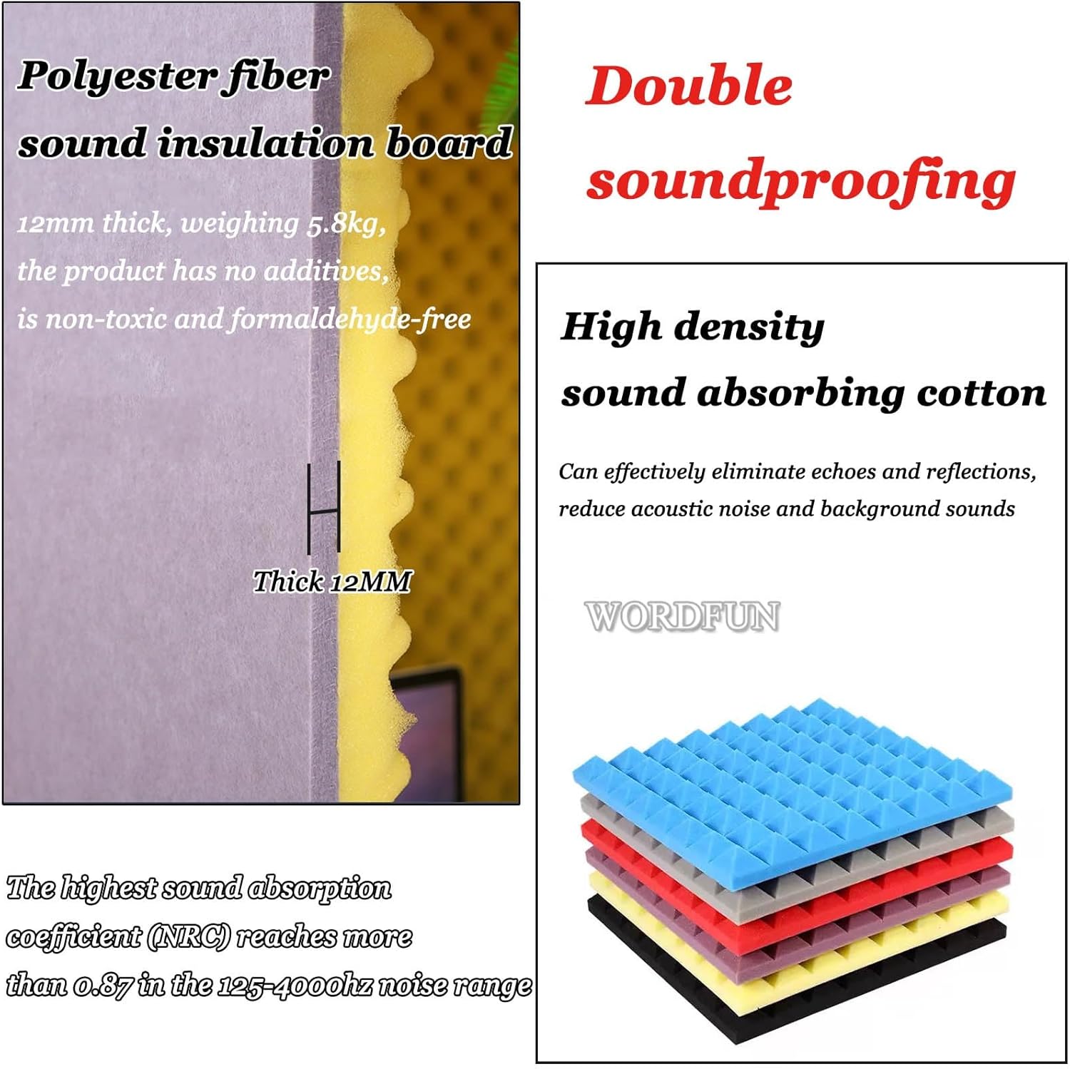 Desktop Soundproof Portable Microphone Isolation Room, Home Recording Studio, Suitable for Dubbing Learning (Gris)