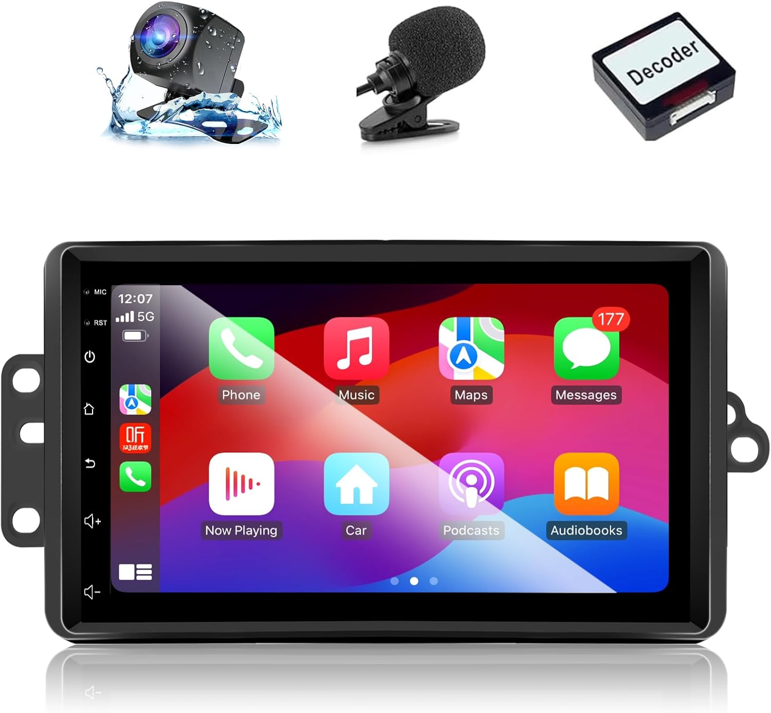 [2G+64G] Car Radio Stereo Head Unit for Chevy Silverado Tahoe Colorado Suburban 2003-2006, GMC Yukon Sierra Canyon 2003-2006, Hummer H2 2003-2007 with Android Auto/CarPlay AHD Camera Mic GPS CANbus