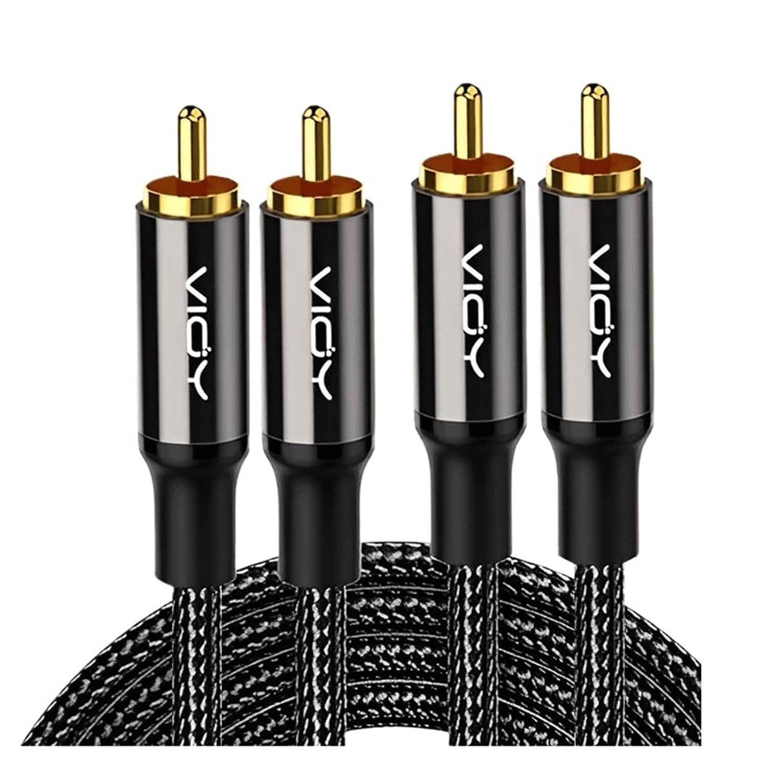 RCA Cables S/PDIF 2RCA Male to Male Subwoofer Cable HiFi Digital Audio Coaxial Cable for Home Theater Speaker HDTV Systems(5m)