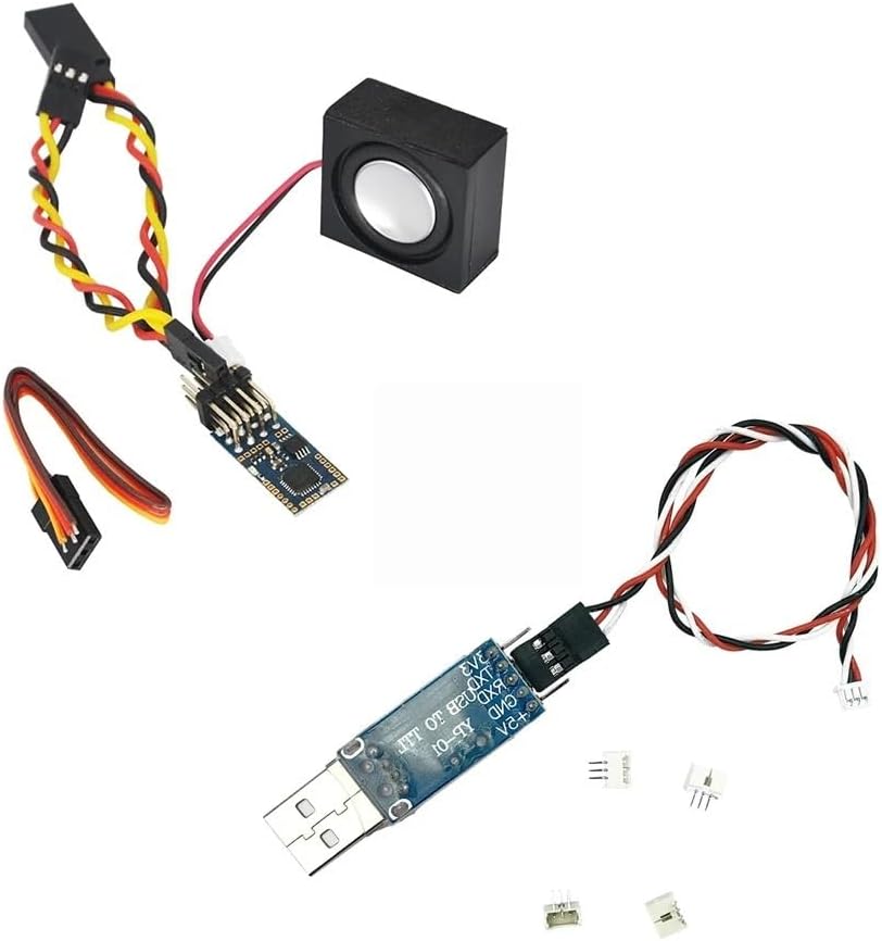 Micro Programmable Engine Sound Unit, 8 Ohm 3W Speaker & USB, for 1/24 & 1/18 RC Car Truck DIY Upgrade(Sound Unit and USB)