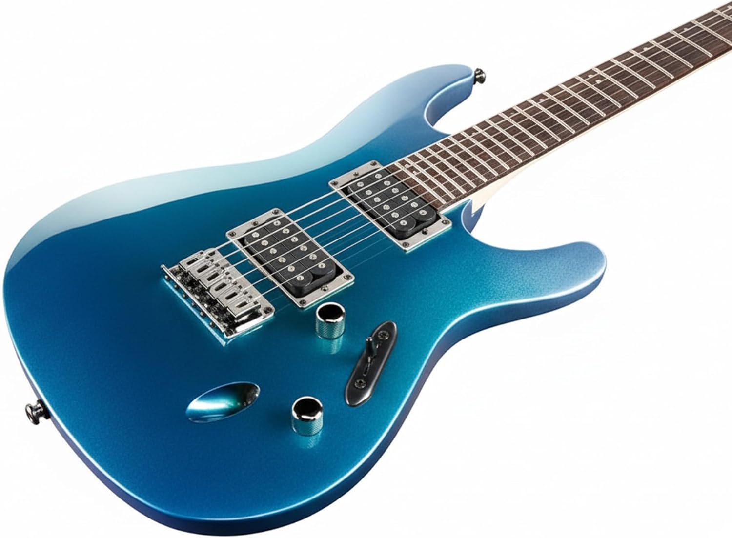 Ibanez S521 S Standard Series Electric Guitar - Ocean Fade Metallic Bundle with Gig Bag, Tuner, Cable, Strap, Austin Bazaar Instructional DVD, and Polishing Cloth