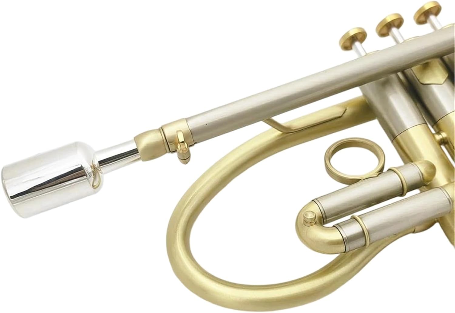 Trumpet Bb Key Brass Gold Plated Finish Professional Instrument With Box For Beginners