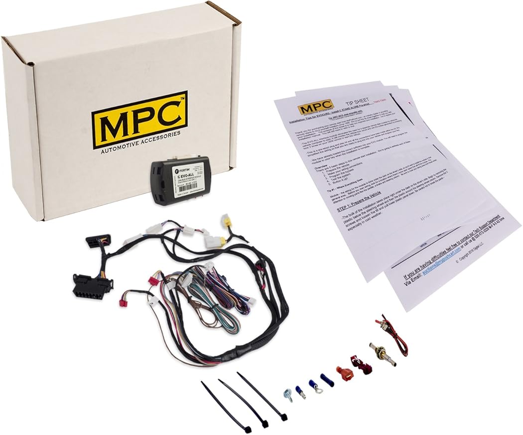 MPC Complete Factory Remote Activated Remote Start Kit Compatible with 2009-2011 Nissan Altima - Hybrid - with T-Harness