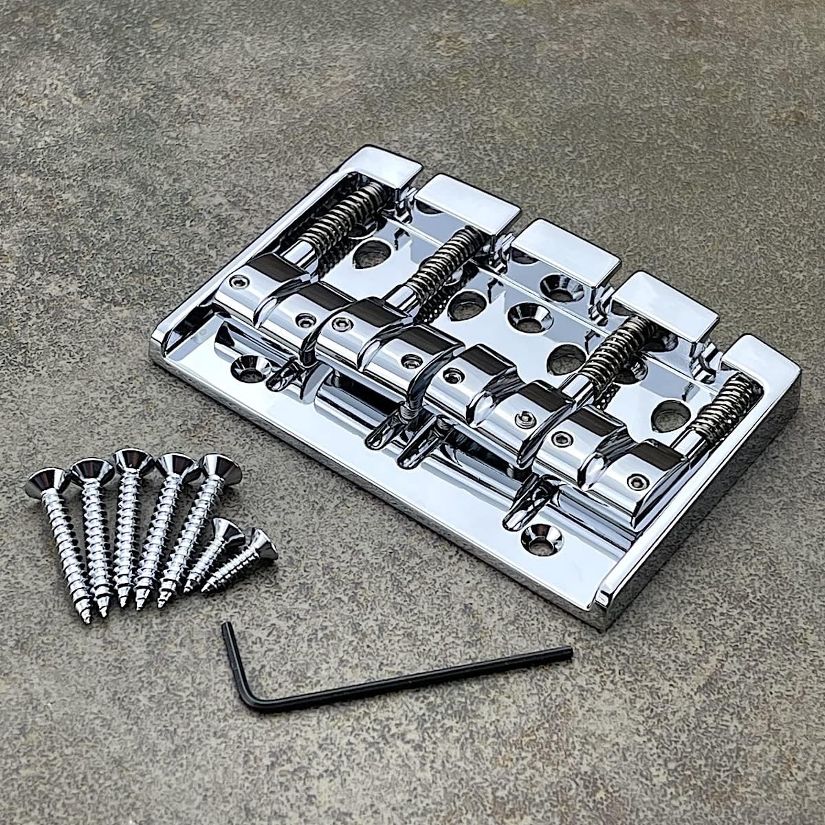 Gotoh Multi-Tonal Series Bass Bridge - 4 Strings - Chrome - 404BO-4CS