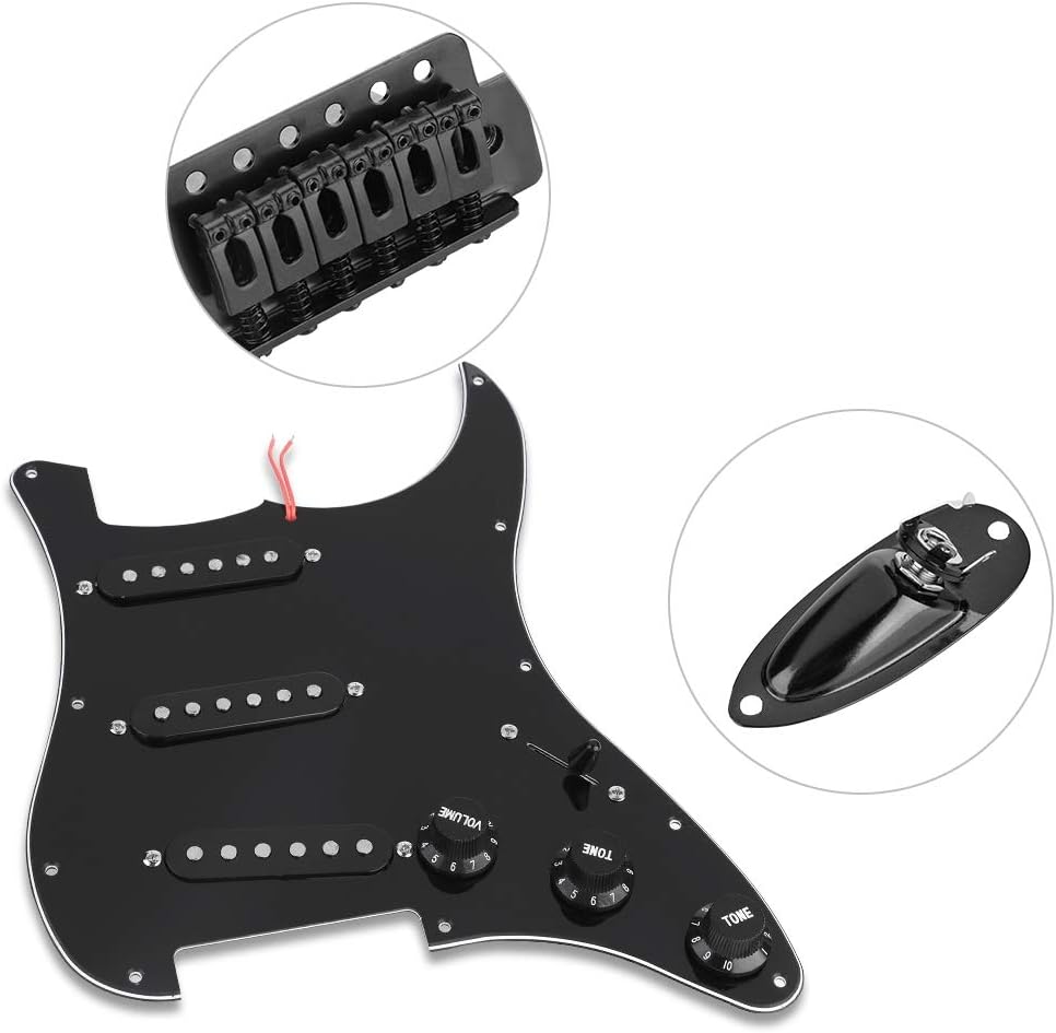 Delicate Electric Guitar Kit, Durable DIY Guitar Kit, for ST Style Guitars
